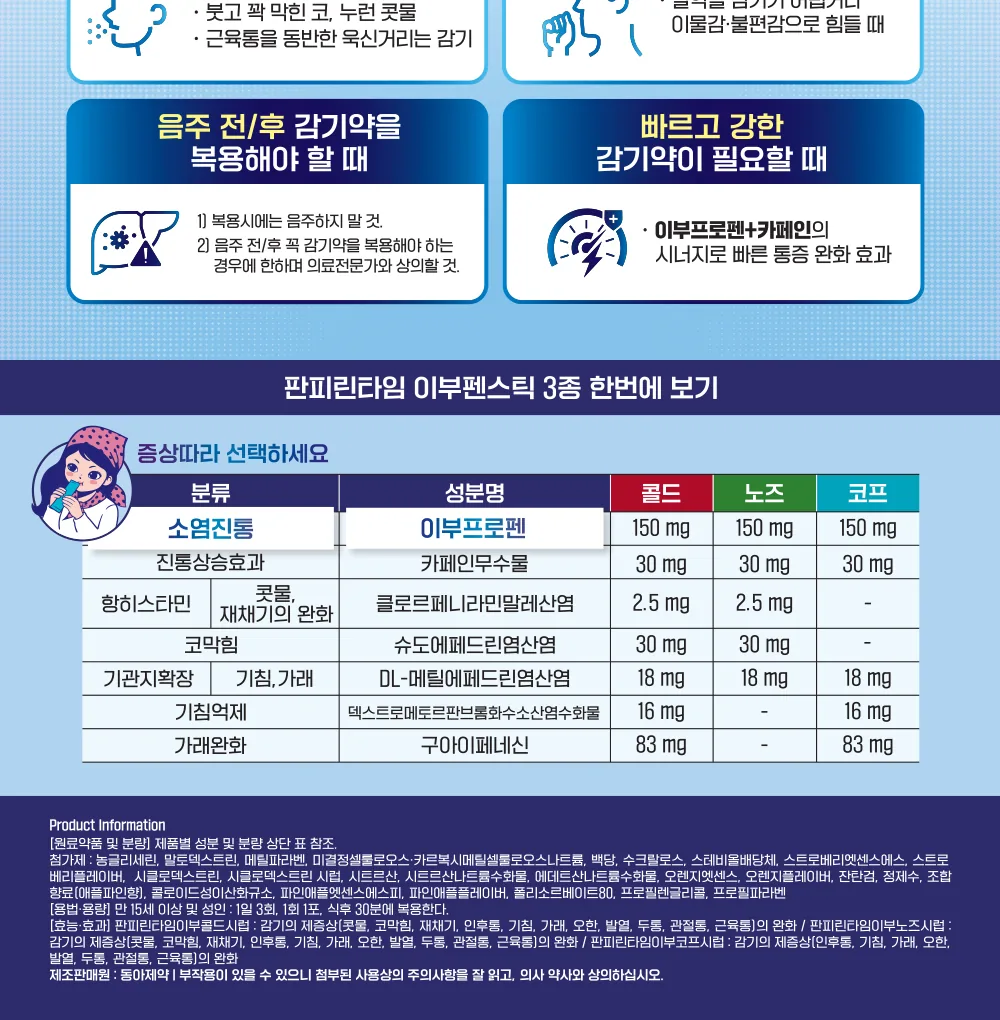 판피린타임 이부노즈시럽 상세 설명