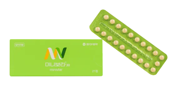 미니보라 21정 제품 사진 (동아제약)