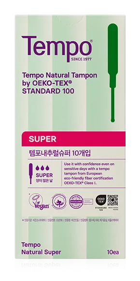 템포 내추럴 슈퍼 10P 제품 사진 (동아제약)