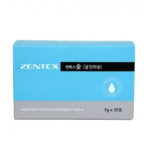 젠톡스 물숯 티백 제품 사진 (한농제약 제공 이미지)