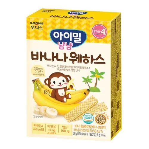 일동후디스 바나나웨하스 제품 사진
