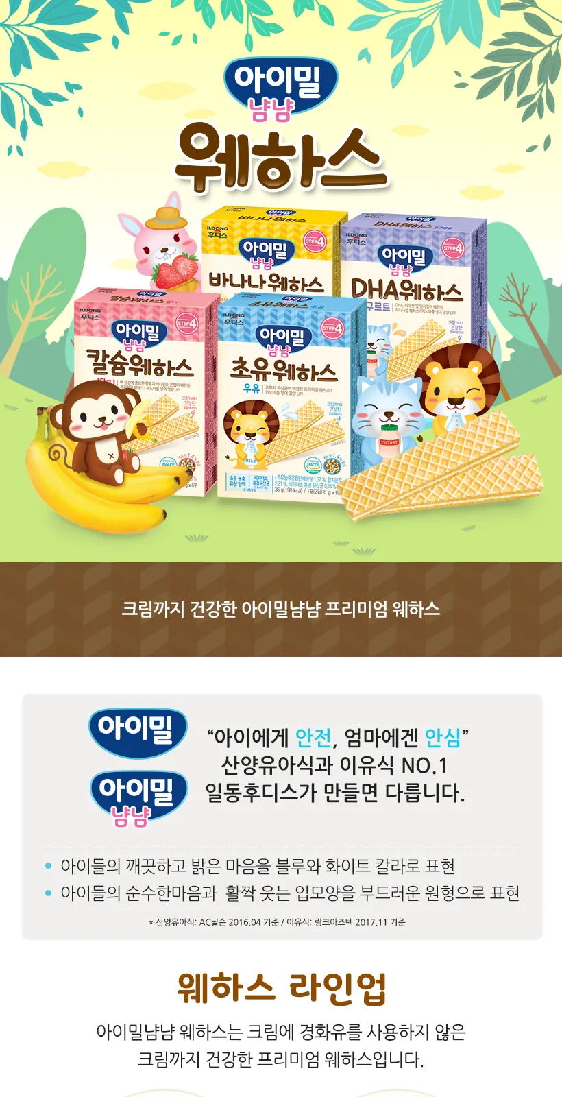 칼슘웨하스 36g(1포(2입)x6포) 상세 설명
