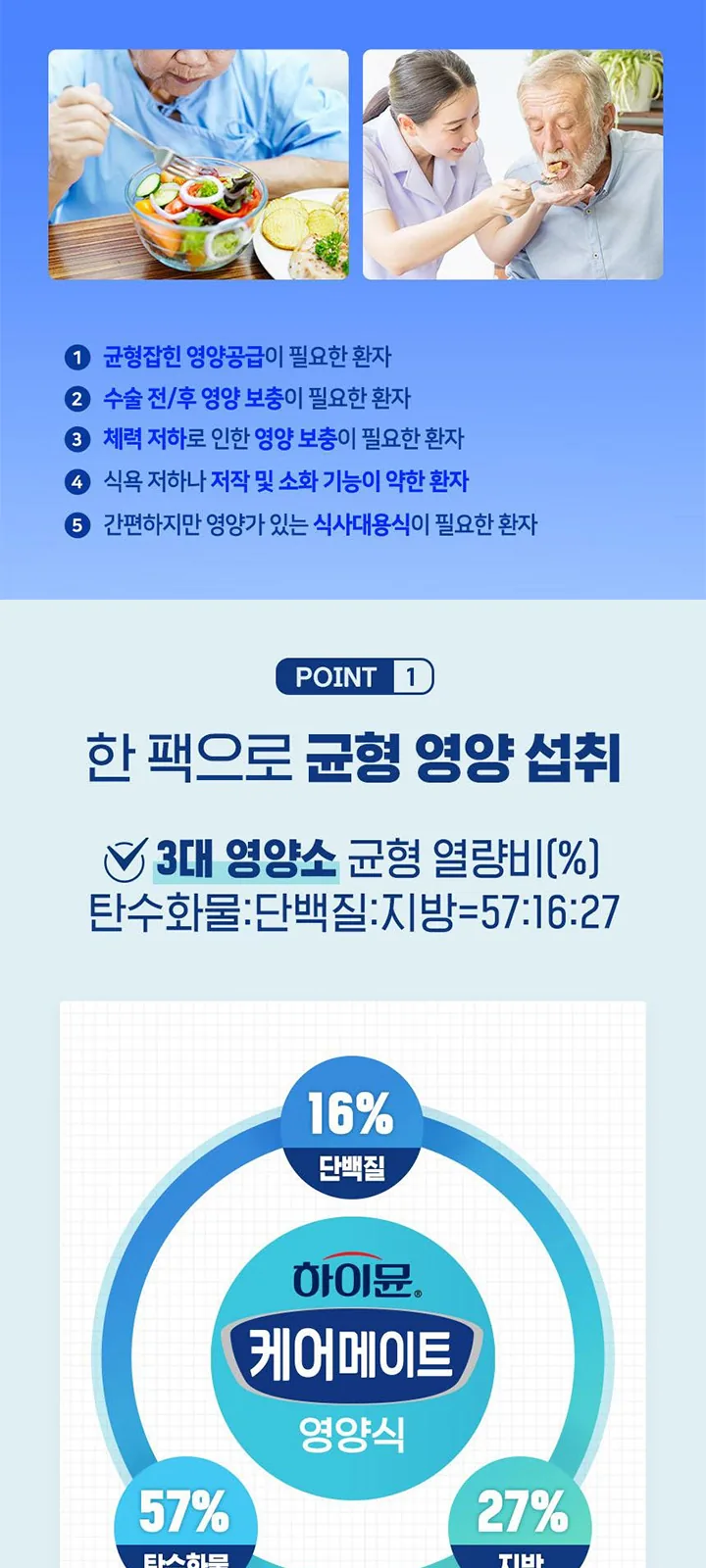 하이뮨 케어메이트 영양식 (산양유단백함유 상세 설명