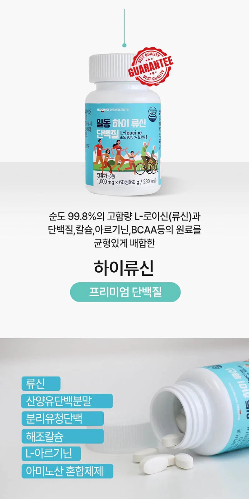 일동제약 하이류신 단백질 1000mg 상세 설명