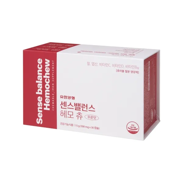 센스밸런스 헤모 츄 제품 사진 (유한양행)